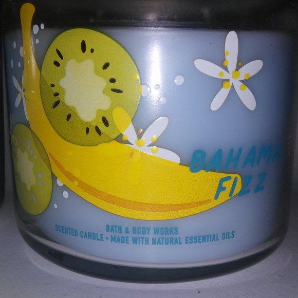Set of 3 Bath &‎ Body Works Scented Candle 3 Wick Bahama Fizz - Picture 4 of 7